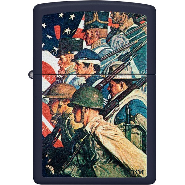 Zippo 2024 Zippo Norman Rockwell, Navy Matte, ZIP-48698 - main